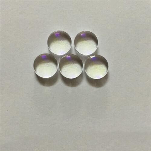 Aspheric Lens 8mm In Diameter Thickness 4mm Focal Length 4mm Glass Lens Coating 400nm-470nm Band