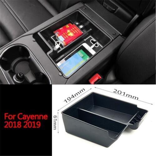 For Porsche Cayenne 2006-2019 Car Central Armrest Storage Box Console Arm Rest Tray Holder Case Palle Interior decoration