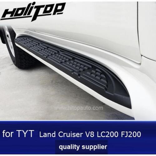 Running board side step side bar for Toyota Land Cruiser 200 V8 LC 200 LC200 FJ200 2008-2018, silver or black, quality guarantee