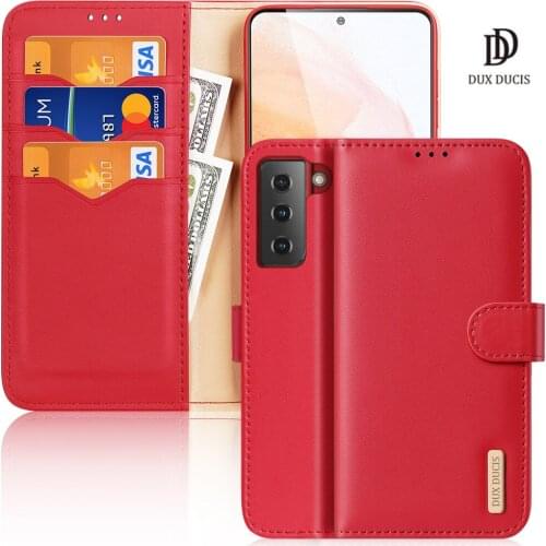 Case For Samsung Galaxy S21 5G S21 Plus 5G S21 Ultra 5G S21 FE DUX DUCIS Hivo Series Flip Cover Luxury Leather Wallet Case