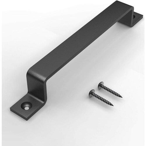 Black Sliding Barn Door Handle Pull Set for Gate Kitchen Furniture Cabinet Closet Drawer move window small buckle handle