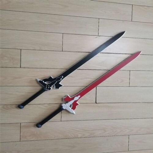 Black vs Red Cosplay Prop Weapon SAO Sword Art Online Dark Elucidator Kirito Kirigaya Sword Kirigaya Kazuto Cosplay PU Prop 79cm