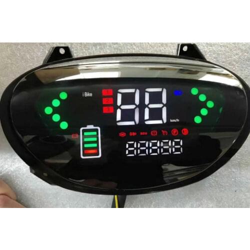 Speedometer battery power/level indicator meter gauge 48-72v LCD DISPLAY scooter motorcycle instrument electric bike dashboard