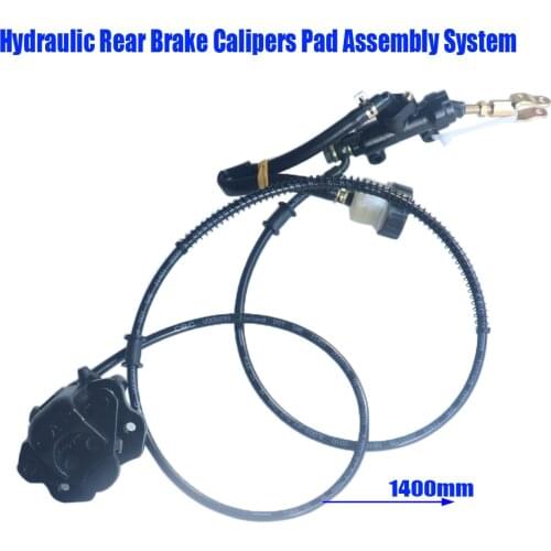 Motorcycle Parts Hydraulic Rear Brake Calipers Pad Assembly System For Go Kart Part 150cc 250cc ATV Quad Dirt Bike Dune Buggy