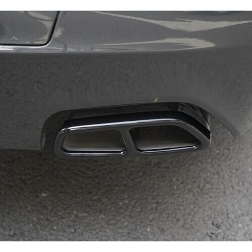 For BMW 5 Series G30 G38 2018 Stainless Steel Auto Exterior Accessories Car Tail Throat Exhaust Pipe Decoration Cover Trim