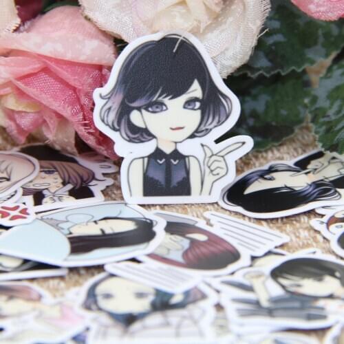 40pcs Waterproof Cool Beautiful Girls DIY Scrapbooking Stickers Decorative Paper for Craft Photo Albums Phone Case