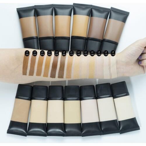 Private Label Liquid Foundation Matte Full Coverage Base Face Makeup Foundation Waterproof For Dark Skin Contour Wholesale