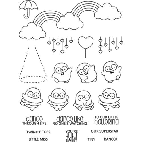 Animal Christmas Clear Stamp/Seal for DIY scrapbooking/photo album Decorative clear stamp sheets A2704