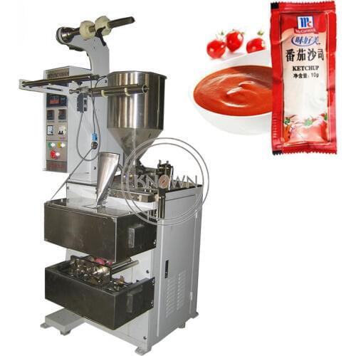 Hot sale three four sides sealing paste packing machine honey pouch packaging machine