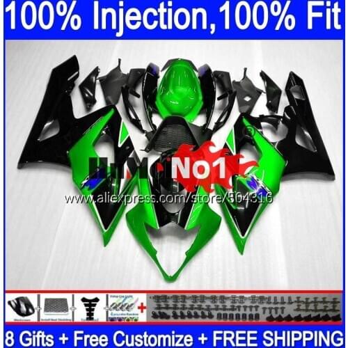 Injection For SUZUKI GSX R1000 GSXR-1000 2005 2006 Green black 21MC.100 GSX-R1000 GSXR 1000 1000CC 05 K5 GSXR1000 05 06 Fairing