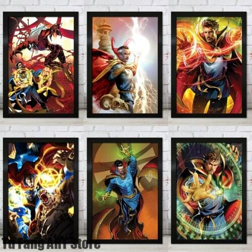 Canvas Painting Wall Art Marvel Super Heroes Doctor Strange Movie Posters and Prints Pictures for Living Kids Room Decoration