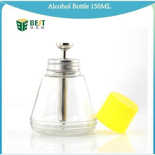 BEST Glue Remover Transparent Glass Press Automatic Water Pumping Dispenser Alcohol Bottle 150ML