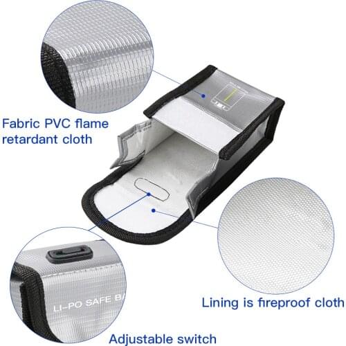 Mavic Mini 2 Explosion-proof Battery Battery Safe Bag Protective Storage Bag for DJI Mini 2 Battery