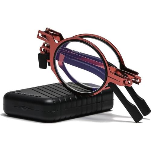 EDEHUA Metal Round Folding Reading Glasses Men Blue Light Computer Eyewear Male Grade Glasses Narrow Eyeglasses Frame gafas