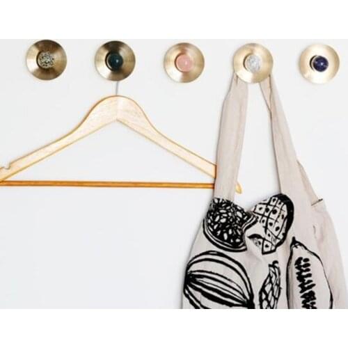 New Brass Crystal Creative Decorative Hook Clothes Hanger Hanging Light Luxury Lama Shape Wardrobe Cabinet Drawer Knob Handle