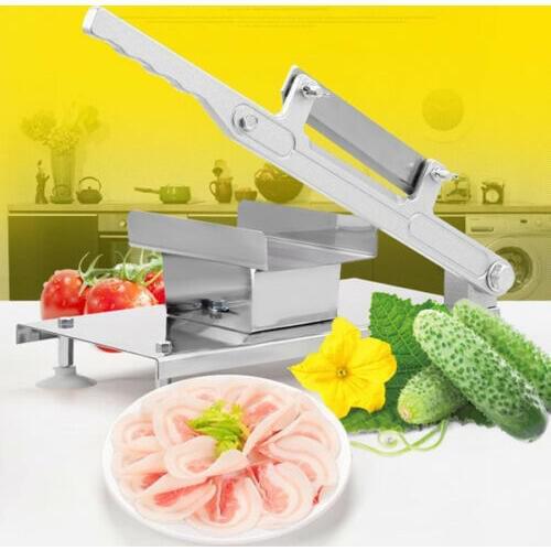 Stainless Steel Frozen Meat Slicer Manual Beef Slicing Machine Handle Vegetable
