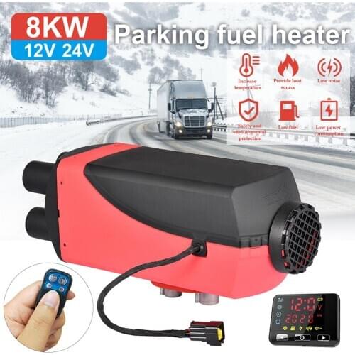 4 Hole Car Diesel Air Heater Set 12V/24V 8KW Air Parking Heater Kit Similar For Websato Eberspacher Diesels Parking Heater