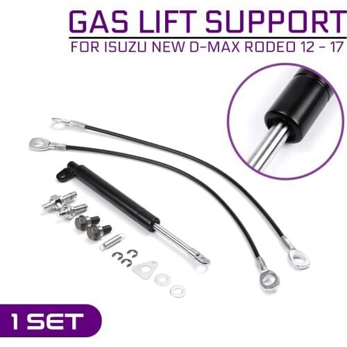Strut Bars Car Rear Trunk Tailgate Boot Gas Shock Lift Struts Support Rod Arm for Isuzu New D-MAX Rodeo 2012 - 2017