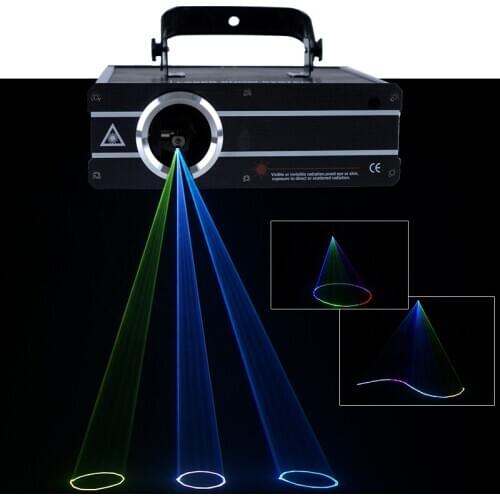 Sound control DMX 512 animation scan RGB 500MW/1W color laser projector music light disco ball DJ stage lighting