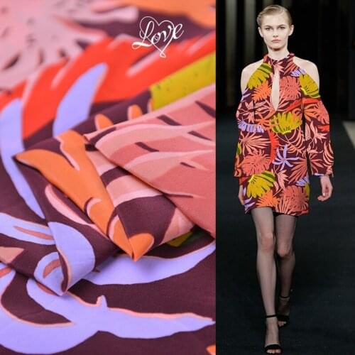 1 Meter Vice Line Caoshanhu Qipao Shirt Dress Fabric, High-end Silk Cotton Crepe De Chine Fabric