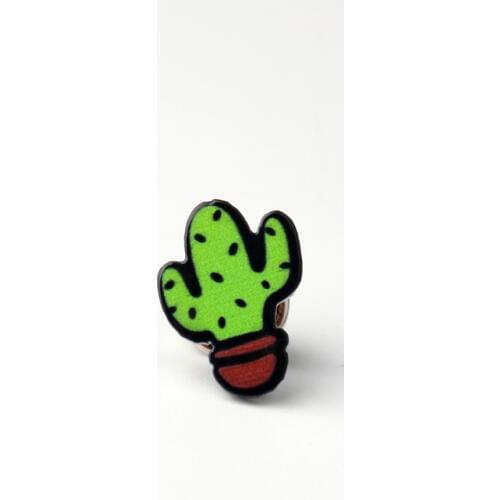 1PC Fashion Enamel Cactus Plants Badges Brooches For Womens Jewelry Collar Tips Summer Style Scarf Lapel Pins Piercing Brooch