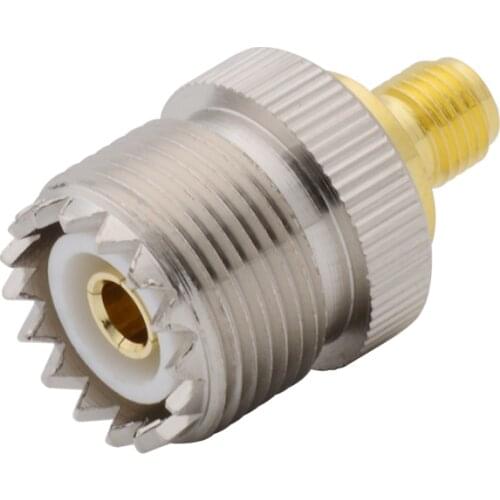 1Pcs SMA Female to UHF SO239 SO-239 Female Jack RF Coaxial Adapter Antenna Connector Converter for UV-5R Series Handheld Radio