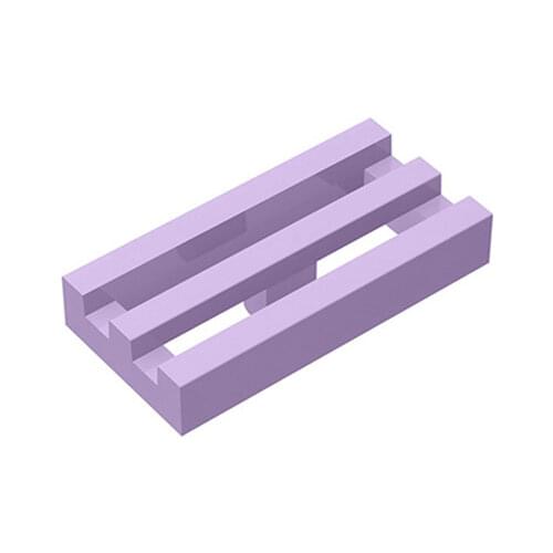 10PCS MOC DIY 2412 30244 Tile Spec 1x2 High-tech Grille Bottom Groove Building Blocks Parts DIY Educational Parts Kids Toy