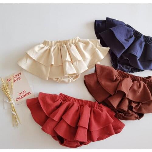 2021 Summer Baby Girls Tutu Skirt Cute Kids Layered Ball Gown ins Korean Style Children Bloomer 8 Colours Hot Sale