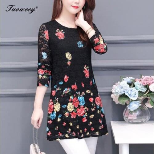 2021 Autumn spring Floral loose Blouse Women elegant Long Sleeve Blouses Casual Shirt ladies Plus Size 4XL printed Tops Chemise