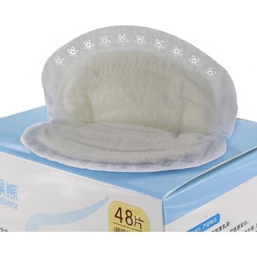 48 Pcs Disposable Ultra-Thin Cotton Anti-Spill Leak-Proof Breast Nursing Pads Pregnant Mother Needs