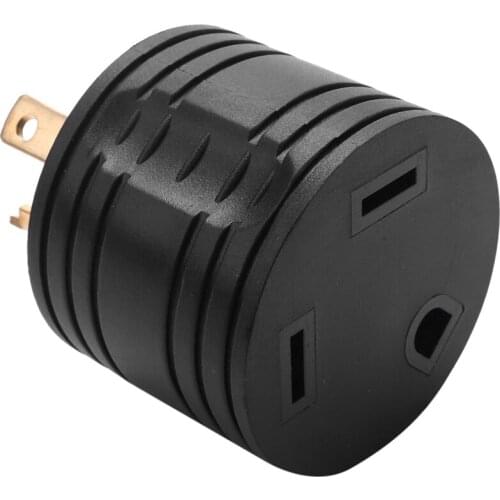 RV Generator Adapter 3-Prong 30A Male To 30A Female RV Power Plug 125V RV Plug for Camper Motorhome Trailer L5-30P