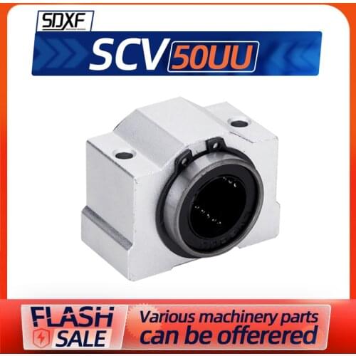Aluminum box linear slider SCV 50UU linear guide optical axis