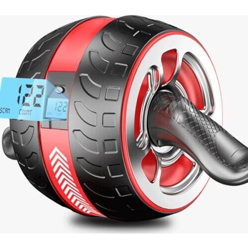 Silent Counting Abdominal Wheel Ab Roller Trainer Fitness Equipment Gym Home Exercise Body Building Rebound Power Wheel Trainer