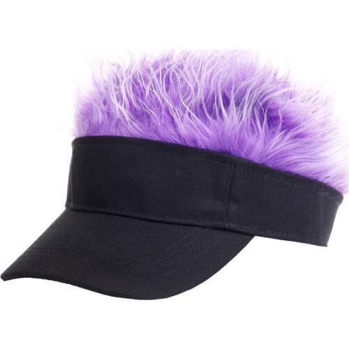 2020 New Fashion Novelty Toupee Wig Funny Hair Baseball Cap Fake Hair Sun Visor Hats For Boys Girls Children Cool Gifts