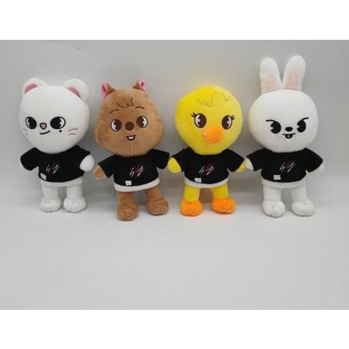 Stray Kids Skzoo Plush Toys Dolls Cute Cartoon Stuffed Animal Plushies Toy Kawaii Wolf Chan Leebit Fox Companion for Kids Adult