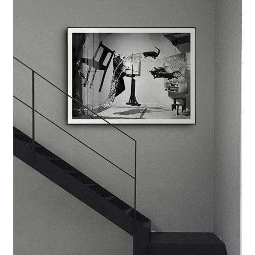 Dali Atomicus Abstract Wall Art Posters and Prints Canvas Painting Wall Picture Salvador Dali for Living Room Artwork Decor