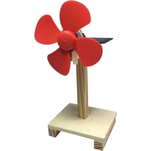 Novel Solar Powered Electric Fans DIY Physics Motor Circuit Device Kit Science Toy Educational Physical Experiment
