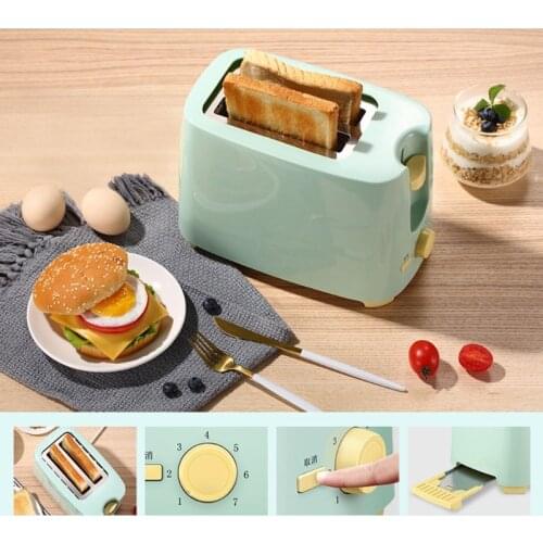 2 Slice Stainless Steel Electric Toaster Household Auto Bread Baking Machine Toast Sandwich Grill Oven Breakfast Maker