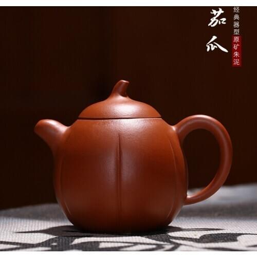 Purple sand pot, raw ore, cinnamon mud, eggplant, pot rib shape, supporting a hot selling item of Daifa Taobao