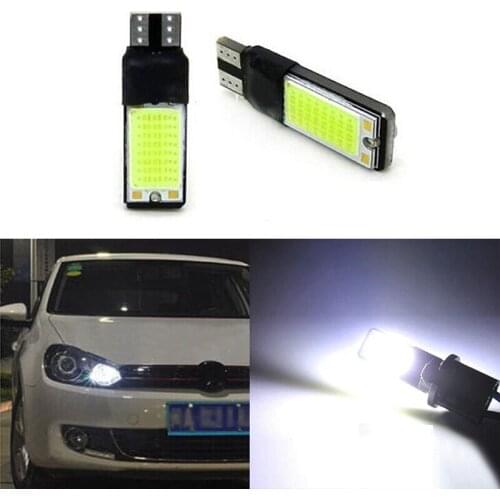 JX-LCLYL 2pcs T10 194 168 6W COB LED Canbus No Error Wedge Side Light Lamp Bulb White