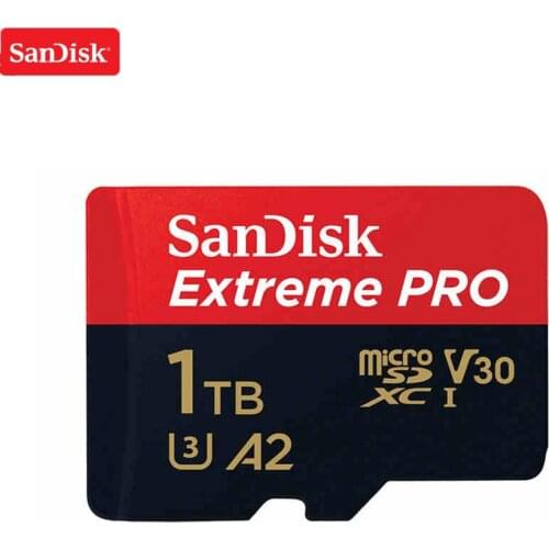 100% Original SanDisk Extreme Pro 1TB Memory Card micro sd class 10 cartao de memoria U3 A2 V30 1TB tf flash card for UAV