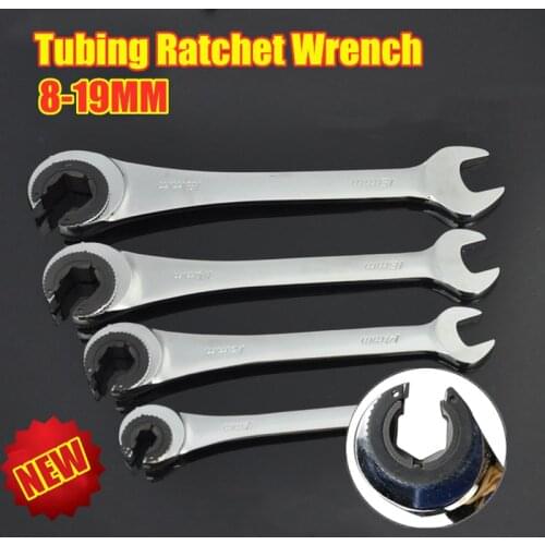 RatchetFix Tubing Ratchet Wrench With Flexible Head 8MM-19MM Car Hand Maintain Repair Tool With Flexible Head High Quality