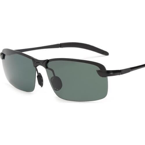 Outdoor UV400 Goggles New Alloy Aluminum Men Sunglasses Brand Design Polarized Sun Glasses Driving Male Fashion Eyewear Rimless