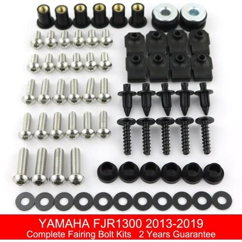 Fit For Yamaha FJR1300 2013-2019 Full Fairing Bolts Kit Bodywork Cowling Screws Speed Nuts Fairing Clips Stainless Steel