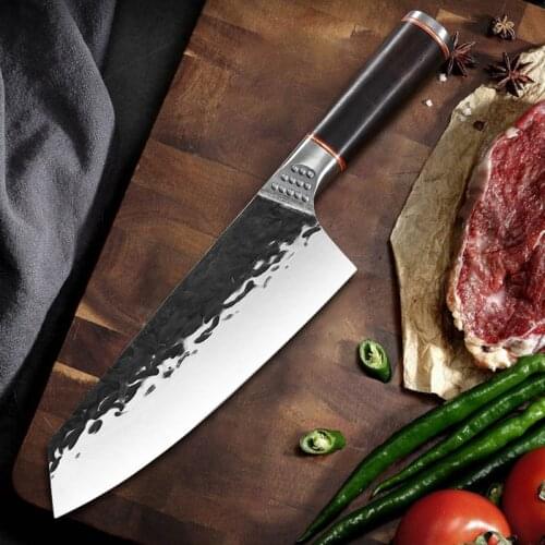 High Carbon Steel Chef Knife Slicing Butcher Knives Kitchen Kiritsuke Knives Meat Cleaver Vegetable Knife Chopping Cutter