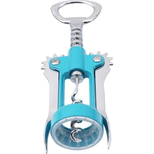 Stainless Steel Bottle Opener Waiter Metal Red Wine Opener Corkscrew Bottle Handle Bottle Pumps Corkscrews Cork Out Tool