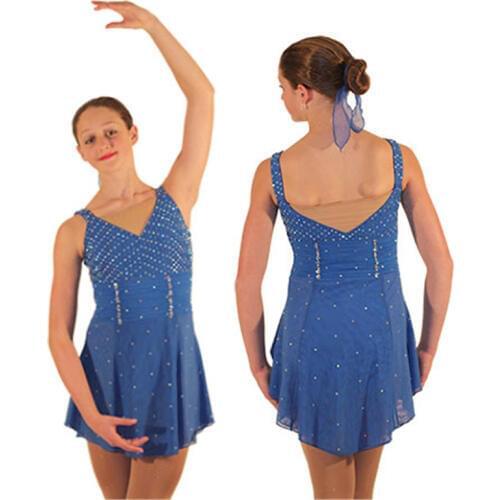 Girls Figure Skating Dresses Elegant New Brand Competition Ice Figure Skating Dress Children DR3515