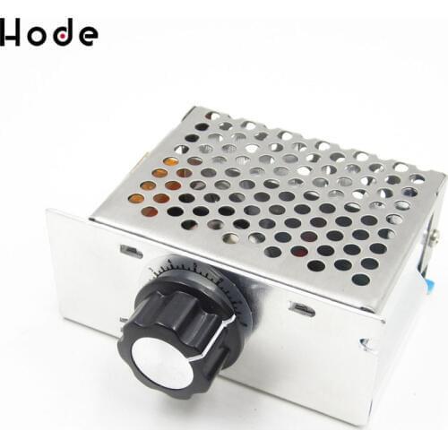 Professional 4000W 220V High Power Voltage Regulators SCR Speed Controller Electronic Voltage Regulator Governor Thermostat HR