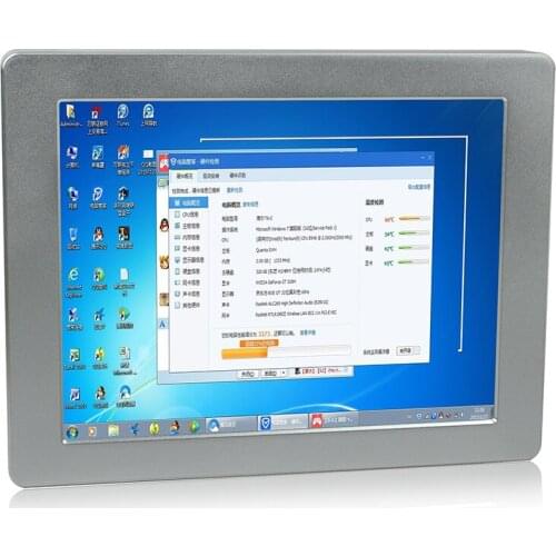 10.4" industrial panel pc touch screen in 6200U waterproof ip68/ip69k Aluminum all in one pc display LAN/USB/RS232 Windows7/8/10