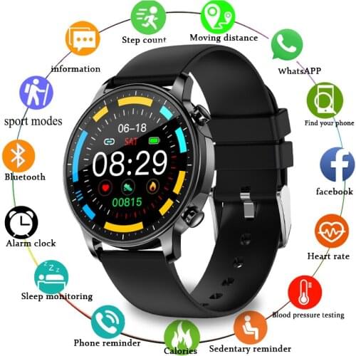 LIGE New Smart watch IP67 waterproof 1.3 Full touch screen Sports Smart watch Ladies heart rate Fitness tracker Men Smart watch
